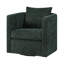 Fauteuil demi-tonneau vert Sutton Kelly-1925475461