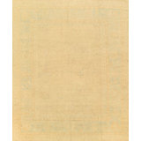 Oushak Hand Knotted Wool Oriental Area Rug in Beige/Light Blue