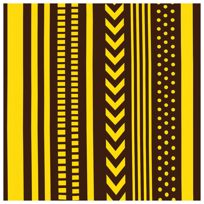 Housses de couette à rayures jaunes et brunes, King