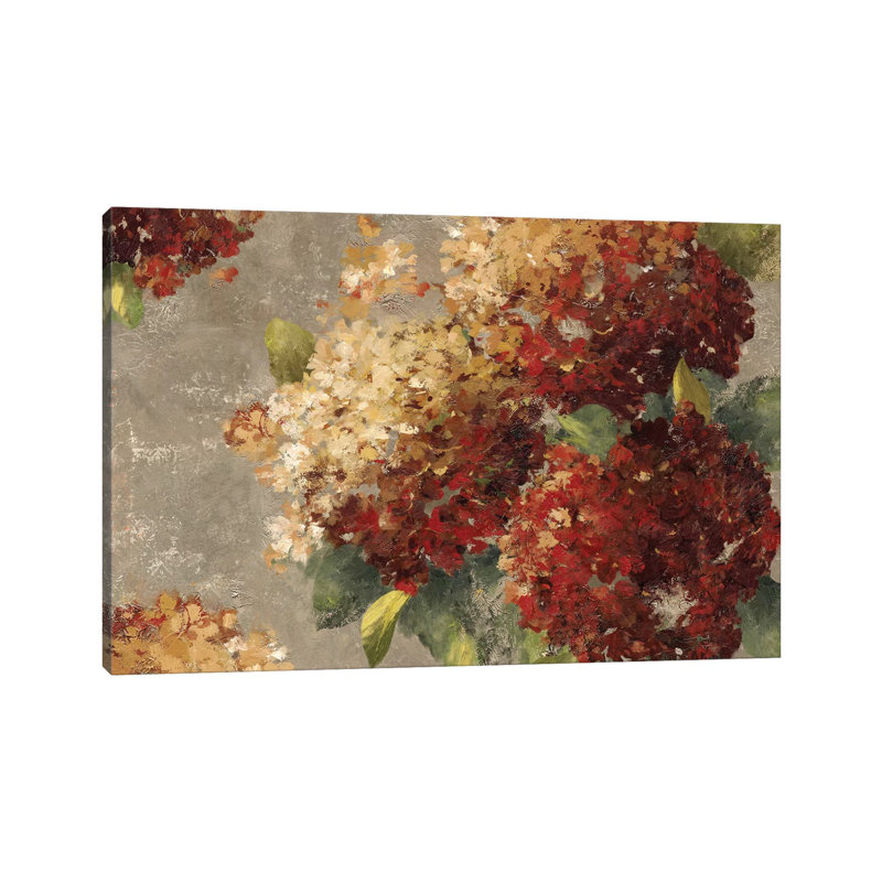 Vintage Hydrangea by PI Studio - Wrapped Canvas Painting, 20.32 cm H x 30.48 cm W