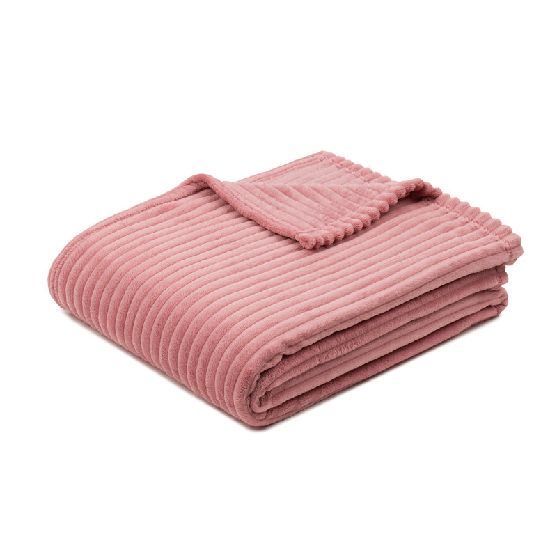 Fine corduroy blanket, Antique pink
