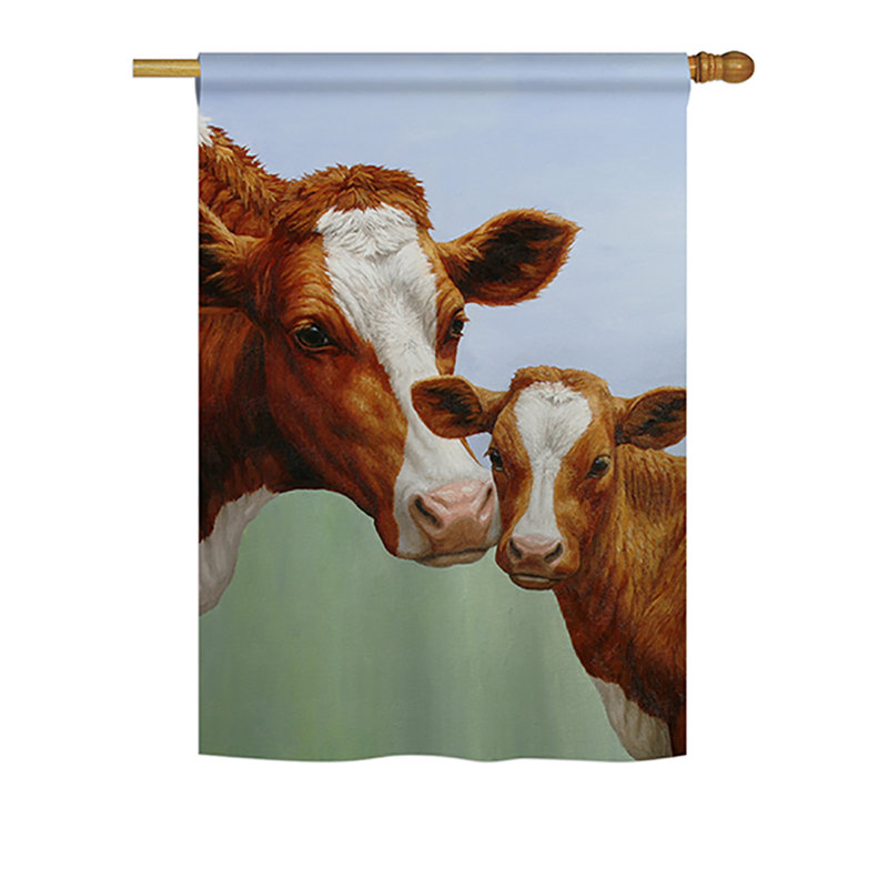 Patriotic Farmhouse Polyester Double-Sided House Flag, 28" x 40"