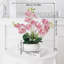 Décoration simulée avec papillon et orchidée avec fausses fleurs-1541548925