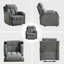83 cm Wide Modern Minimalist Upholstered Manual Recliner with Cup Holder-1718060434