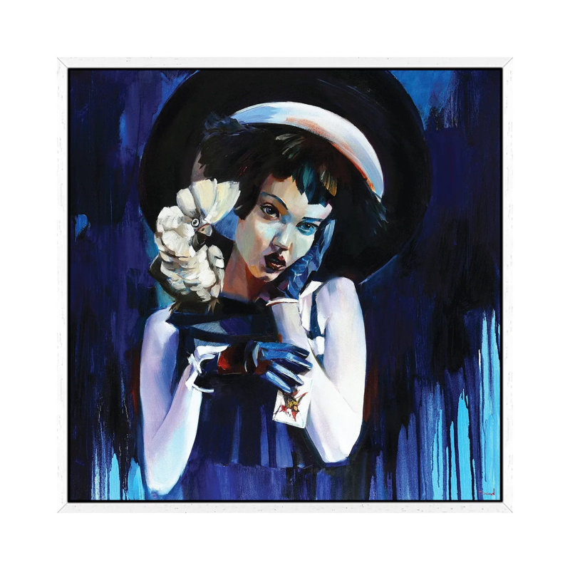 Joker by Tatyana Yabloed - Gallery-Wrapped Canvas Giclée on Canvas, 45.72 cm H x 45.72 cm W, White Framed