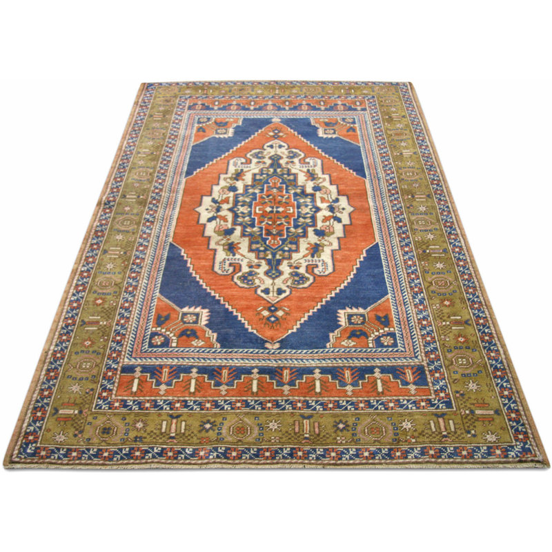 One-of-a-Kind 3'9" X 6'3" 1960s Wool Area Rug in