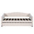 Upholstered Daybed Sofa Bed With Trundle Bed And Wood Slat-1900802781