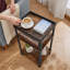 Clairevale 34cm W Steel Bedside Table-168810832