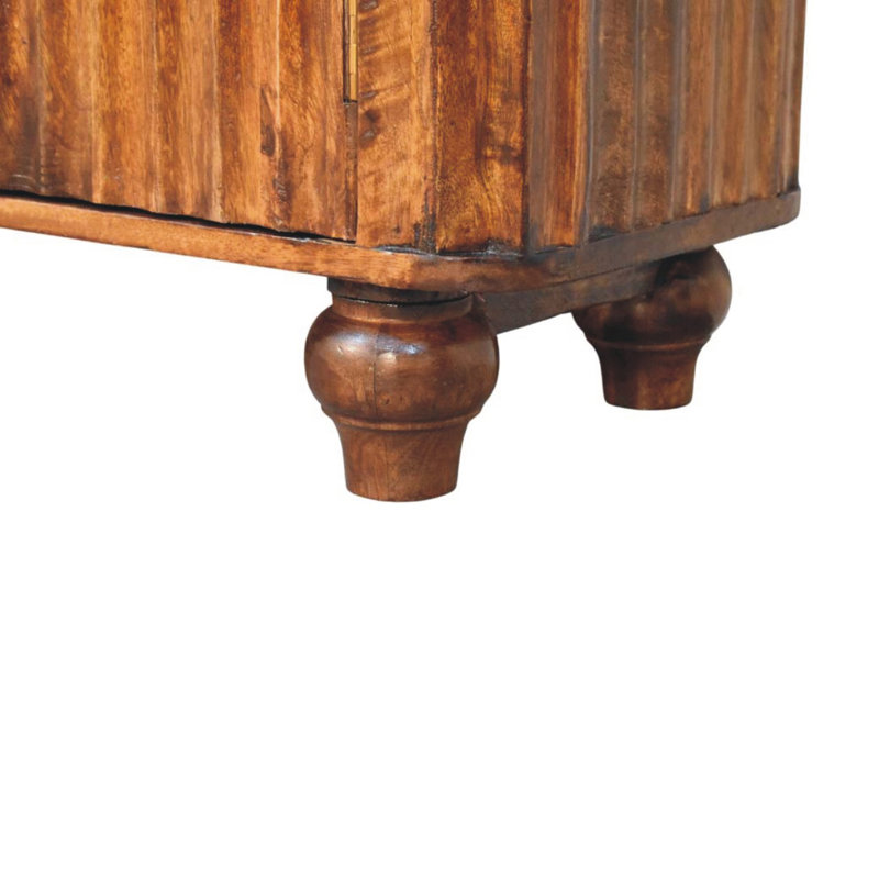 Solid Wood Chestnut Curve Sideboard