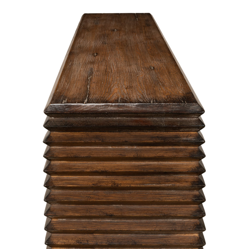 Stacked 63'' W Solid Wood Console Table