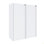 Armoire latérale de salle de bain 12 po, 2 portes à fermeture douce, conception à fixation flottante, 12 * 2 (emballage KD)
