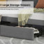 Grey Twin Daybed With Useful Storage. Upholstered. Charging Station & Led. Build