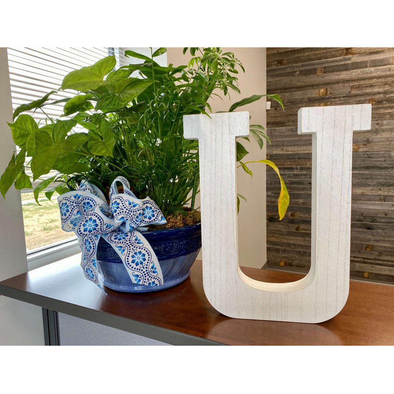 Text & Numbers Letter Block
