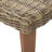Patio Wood + Wicker Ottoman