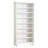 28.35" White 8-Tier Shoe Storage Cabinet With LED Light Strip