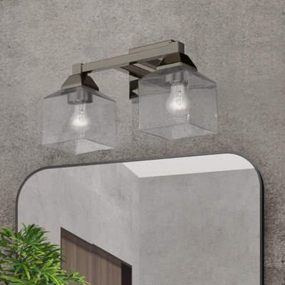 Éclairage pour salle de bain à intensité variable 2 lumières Ashanni