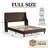 Melaya Wingback Upholstered Platform Bed Frame-629517197-640475838