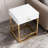 Coleen Accent Table For Living Room – Rectangular Side Table With 1 Drawer, X-Shaped Metal Trestle Base, 16"X12"X22"H, 40Lbs Top Weight Capacity