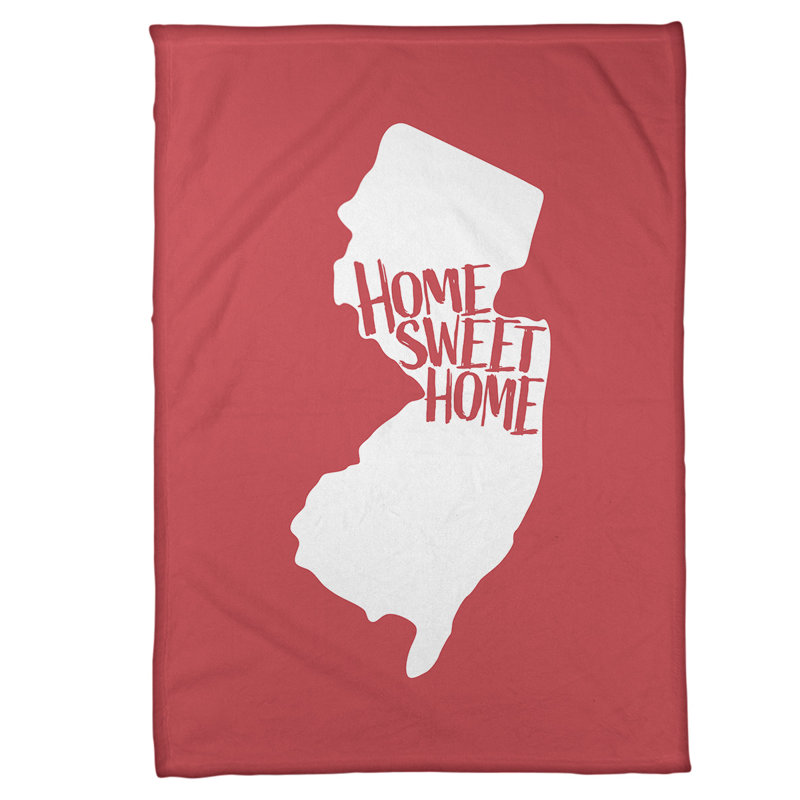 Jeté polaire new jersey the home, l 62,5 po x L 82,5 po, Rouge