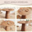 Table de salle à manger circulaire en bois-988440272