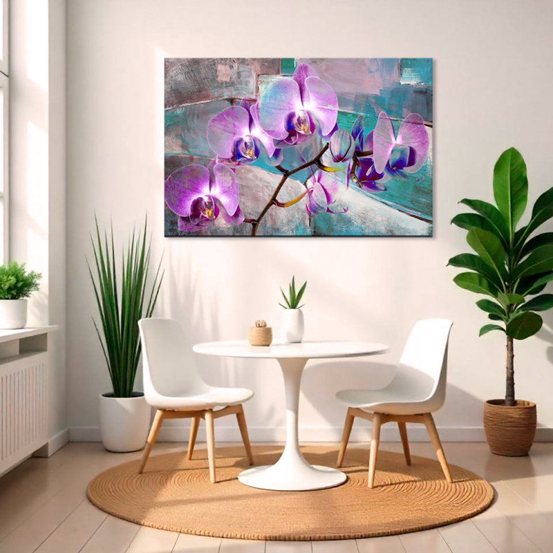 «Painted Petals XIX» par Tristan Scott - reproduction d'art sur toile tendue, H 20 po x l 30 po x P 1,5 po