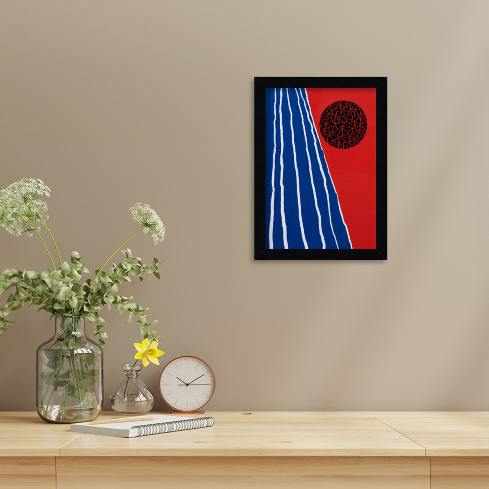 Orbis Factor by Alex Dunn, Black, 13" H x 10" W x 1" D