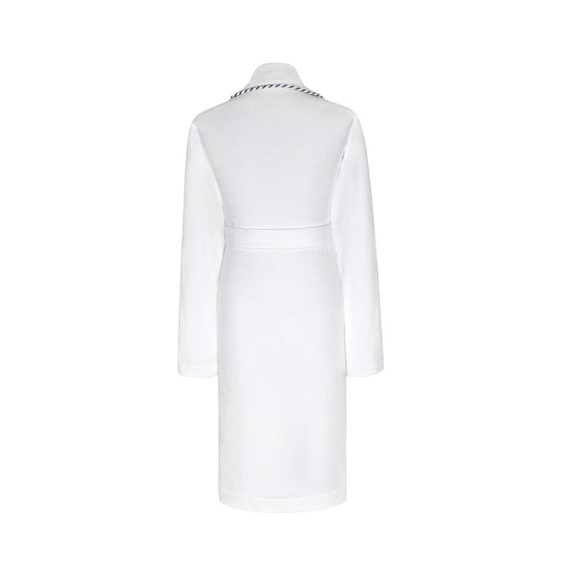 Robert 100% Cotton Terry Cloth Bathrobe, White, M