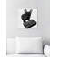Classy Frenchie Noir - impression sur toile-33435840-33435851