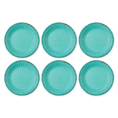 Chateau, 11" Plate, Turquoise S6