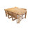 Venice 7 - Piece Solid Wood Dining Set