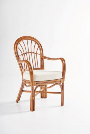 Chaise de patio avec coussin Acworth, Cacao Grasmere