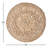 Maluma Handmade Woven Jute Geometric Round Placemat