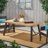 Outdoor Dining Set With 2 Benches And 1 Dining Table (3 Pcs)