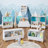 RiverRidge Kids Catch-All Wall Bookshelf with 2 Toy Storage Cubbies and 3 Wooden Hooks for Playroom, Nursery, and Reading Nook - White