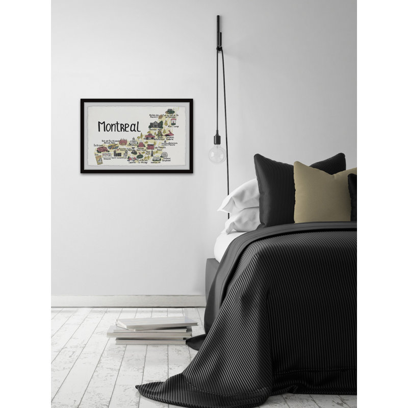 «Montreal Memories», reproduction encadrée, H 12 po x l 18 po x P 1,5 po