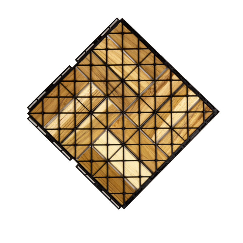 Tuile de plancher carrée à emboîtement 12 po x 12 po