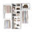 Modular Closet System, Versatile and Customizable Walk-In Design for Efficient Storage and Organization-124865240