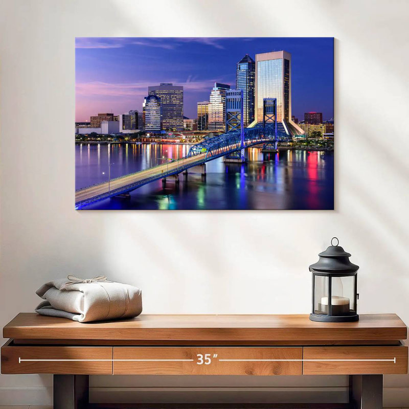 Paysage urbain Sirci Jacksonville, H 16 po x l 24 po
