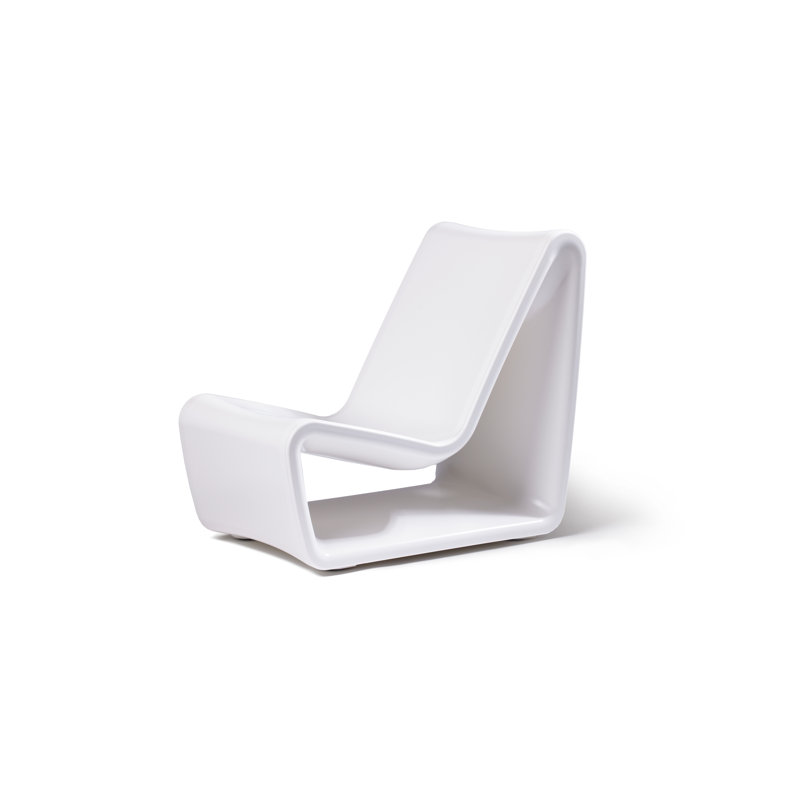 Loop Outdoor Lounge Chair, Highcloud White