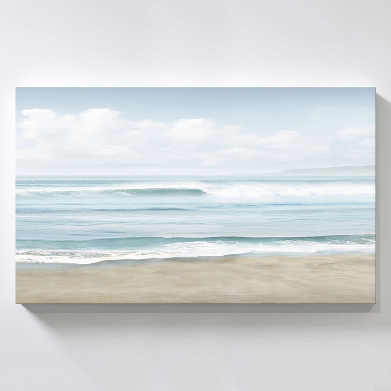 "Soft Timeless Waves" par Mike Calascibetta, reproduction sur toile, H 18 po x l 30 po x P 1 po