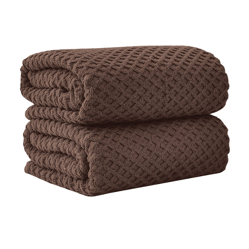 100% coton ultra doux et absorbant, Chocolate Diamond, Bath Sheets - 2 Pack