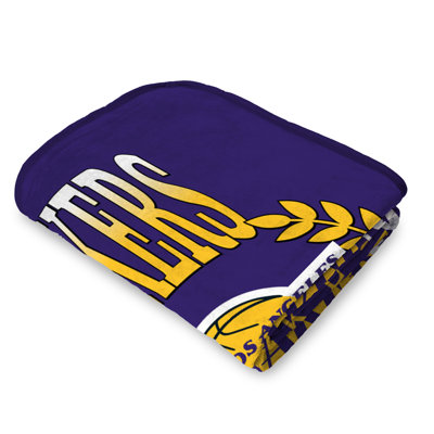 Los Angeles Lakers NBA Plateau Silk Touch Throw Blanket 46X60 Inches