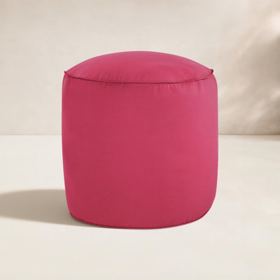 Demi Upholstered Outdoor Ottoman with Cushion