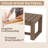 Cedar Solid Wood Frame Patio Outdoor Ottomans with Cushions-108738872