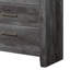 Commode polyvalente en chêne gris rustique avec beaucoup de rangement pour la chambre à coucher