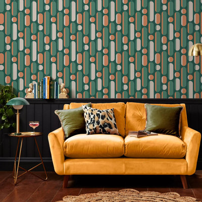 Envy Morse Geometric Wallpaper