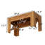 Table basse avec rangement dissimulé