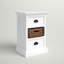 Table de chevet 2 tiroirs Avelar