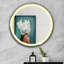 Miroir de salle de bain / meuble-lavabo Largent-609934761-609904591