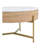 Modern Round Lift-Top Coffee Table With Storage & 3 Ottoman White & Natural-928051906